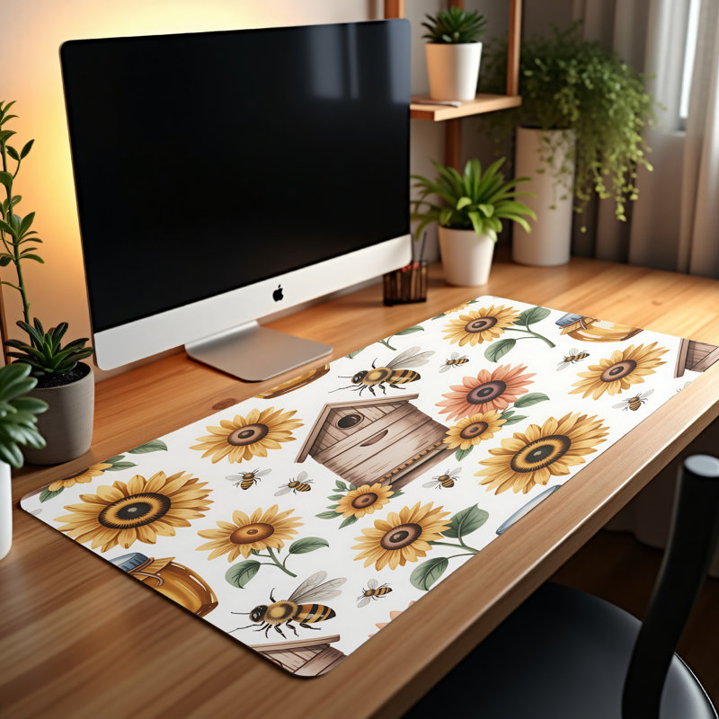Polyester Desk Pad, 14.4x12.1