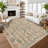 Washable Area Rug Boho Non-Slip Insect Botanical Carpet for Living Room, Bedroom, Dining Room, Playroom, Office – Indoor Throw Rug, Farmhouse Home Decor, Under Table Brown 5*7-1451897927-1451897929