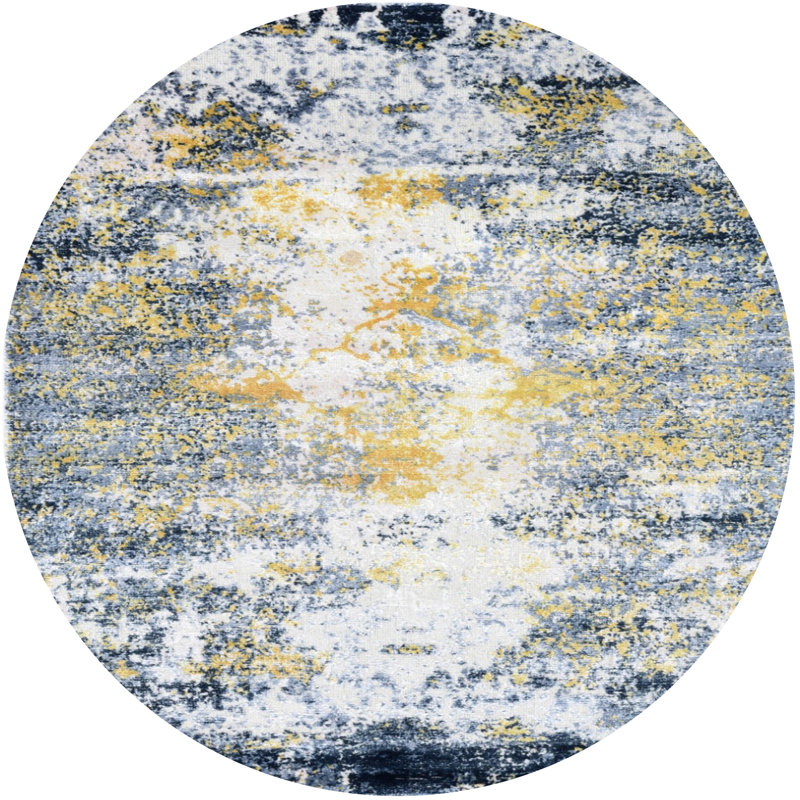 Tapis gris Jair, Rond 8 pi