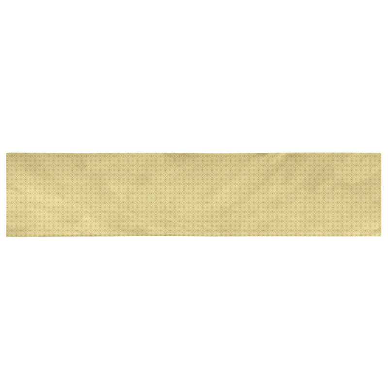 Chemin de table Avicia, 72 po x 16 po, Jaune et orange, Coton