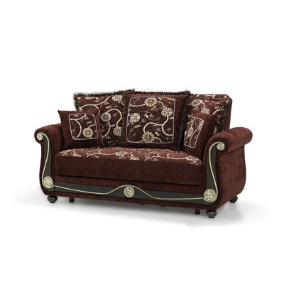 Causeuse convertible avec rangement Primenest Timeberline Collection, brun