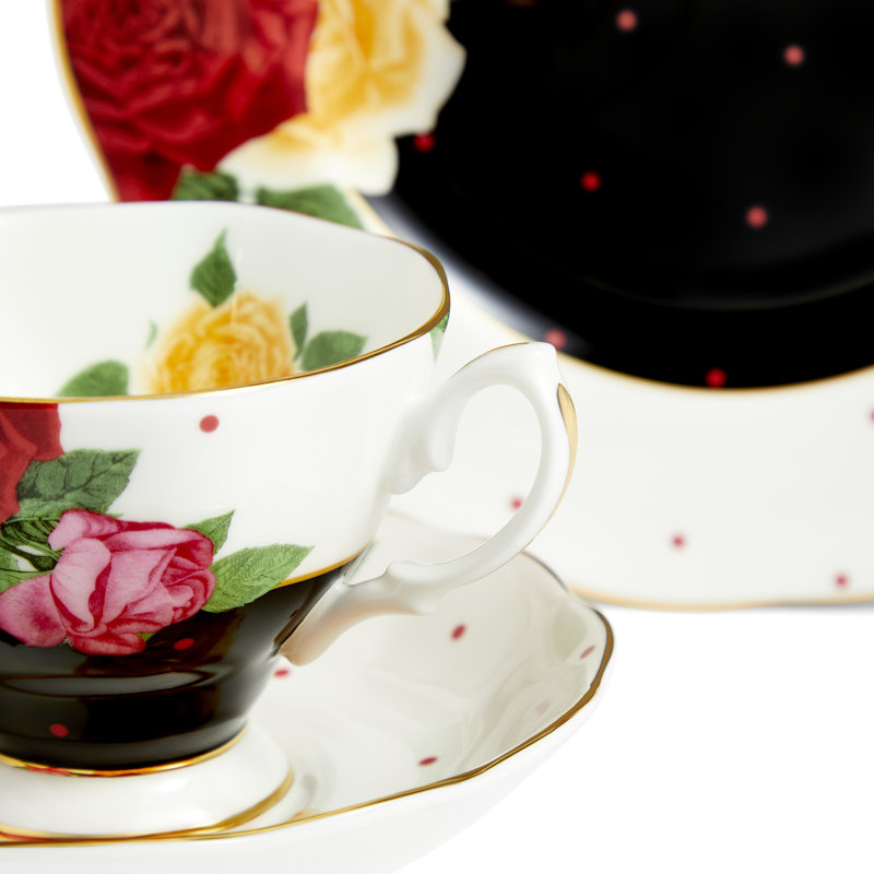 Royal Albert 100 Years Teacup Saucer Plate, 3 Piece Set, Jazz 1960