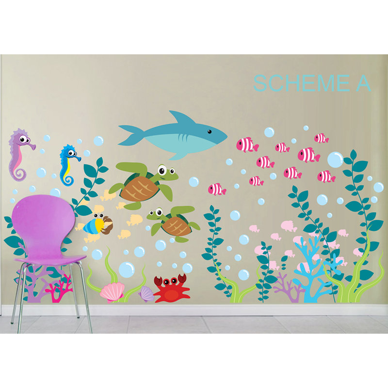 Décalcomanie murale Sous la mer et océanique, Schéma B