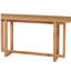 Console d'entrée en panneau de fibres à densité moyenne 59,05 pouces pour couloir, derrière le canapé, salon, vestibule, assemblage facile, chêne