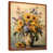 Toile avec cadre flottant brun sélectionné