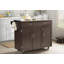 Chariot de cuisine avec comptoir en acier inoxydable Garrettsville-21190016