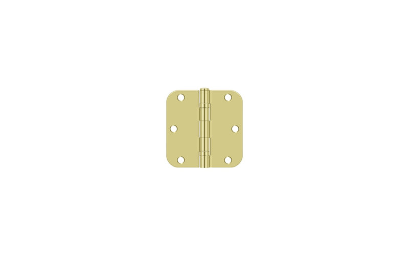 Steel Hinge, Polished Brass