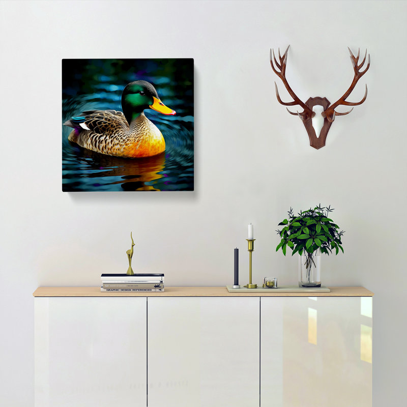 Duck Digital - Wrapped Canvas - Framed Print, 50cm H x 50cm W x 3cm D