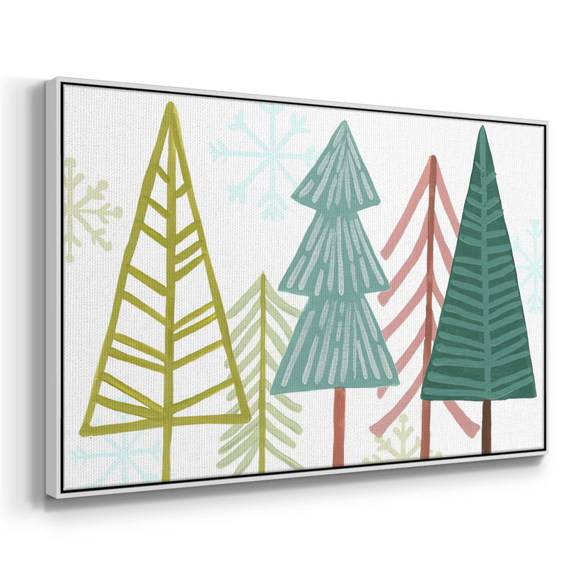 Modern Modern Collection A, reproduction d'art sur toile, H 27 po x l 41 po x P 1,5 po, Cadre blanc