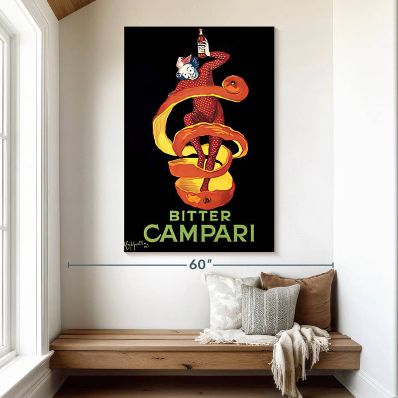 Tergel Bitter Campari, 51" H x 34" W