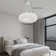 Modern Feather Pendant Light Ceiling Mounted Lighting Fixture