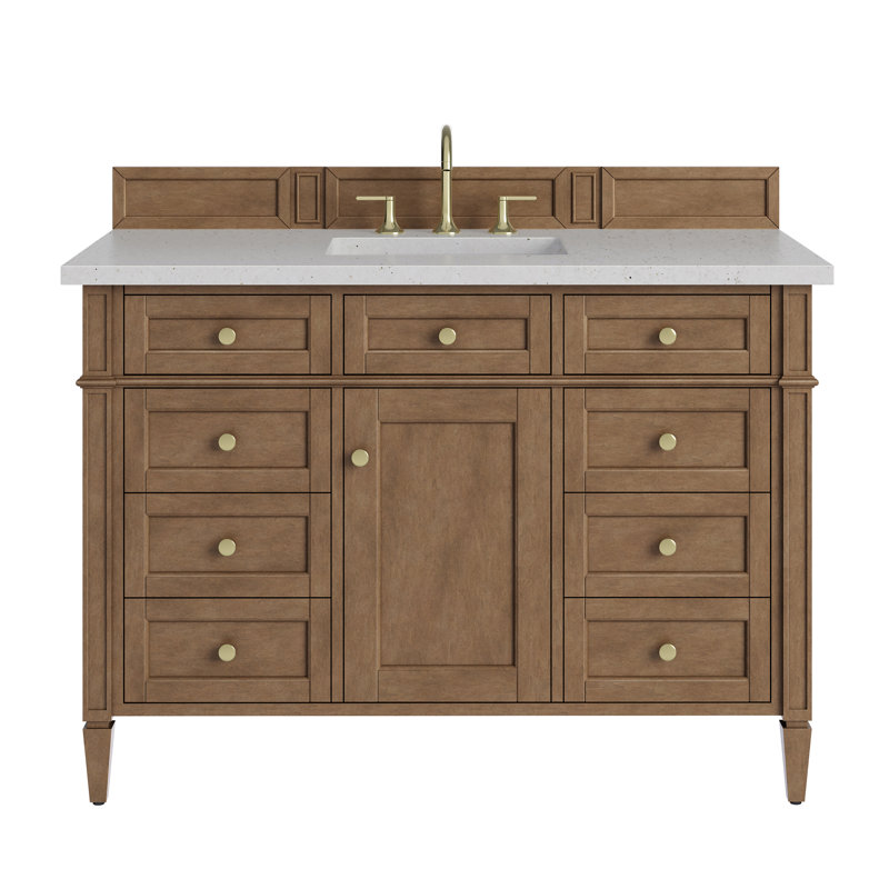 Brittany 48'' W Single Vanity, Lime Delight, Bright White, 8" Widespread