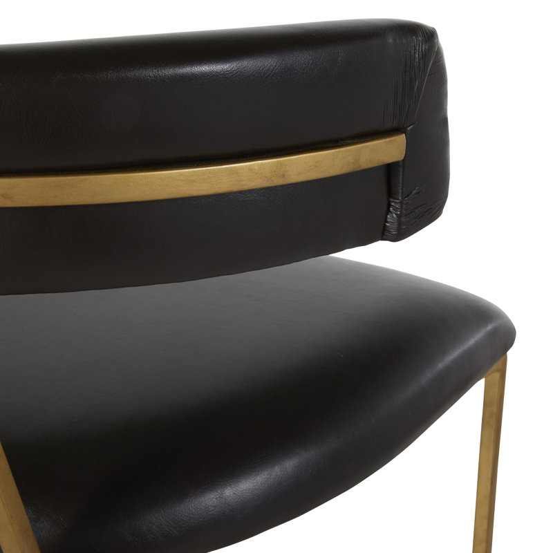 Matthew Wing Back Side Chair in Black