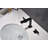 Deck Mounted Bathroom 2 Handle 3 Hole Bathroom Faucet,Matte Black