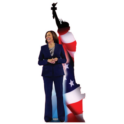 SC2500 Miss Liberty Kamala Harris en carton découpé debout