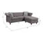Canapé modulaire réversible en tissu Waldina-118088067