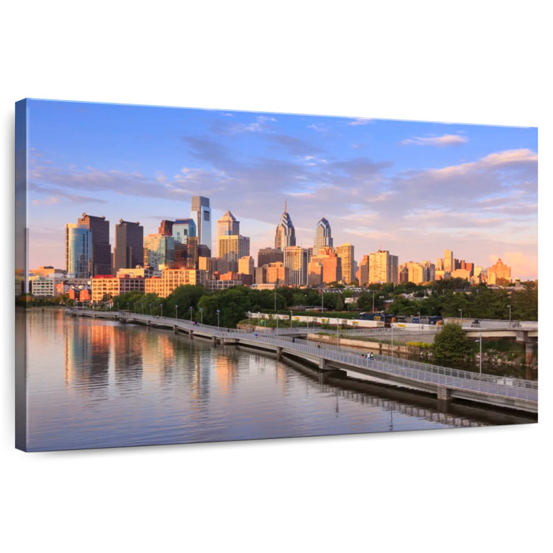 Horizon de soirée à Philadelphie Sireci, H 26 po x l 39 po