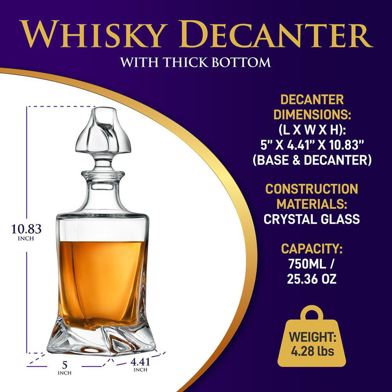 Carafe à décanter NutriChef Home Bar Fijon
