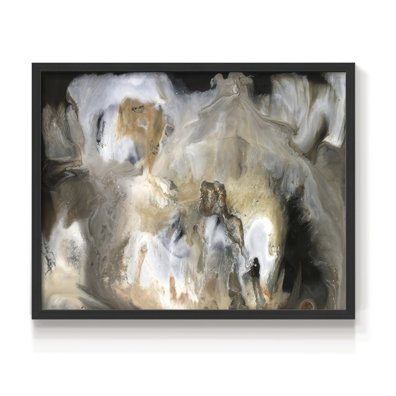 Fontaine de lumière II - reproduction encadrée - réarmable, H 8 po x l 10 po, Noir
