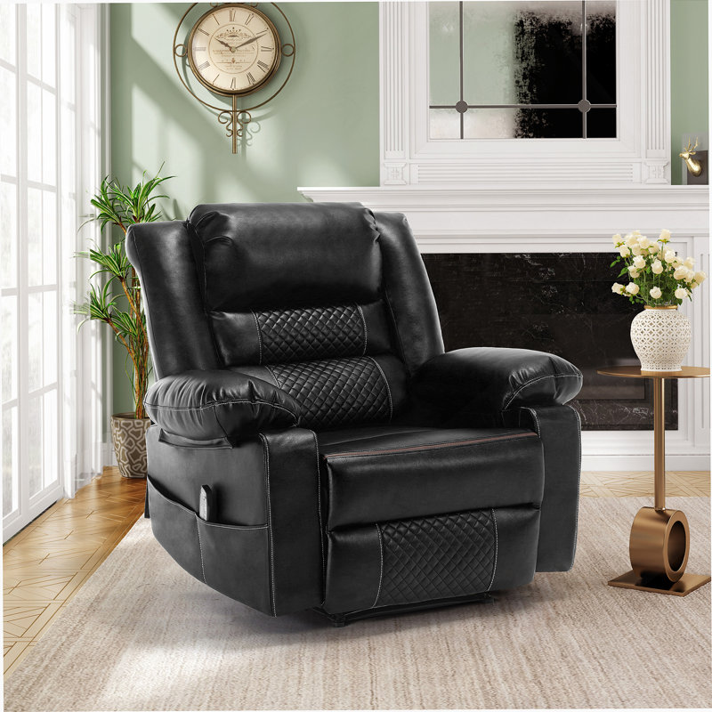 Fauteuil inclinable de massage en cuir respirant
