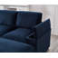 Canapé modulaire rembourré en velours côtelé 4 places avec 4 repose-pieds-125427992