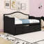 Lit de jour simple en bois avec lit gigogne et 2 tiroirs-605780249