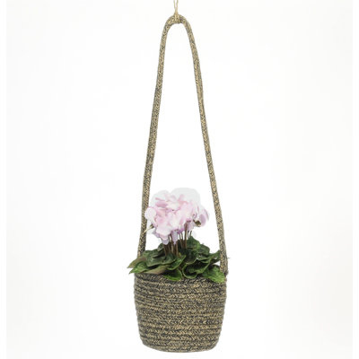 Pot de fleurs suspendu en jute Brice