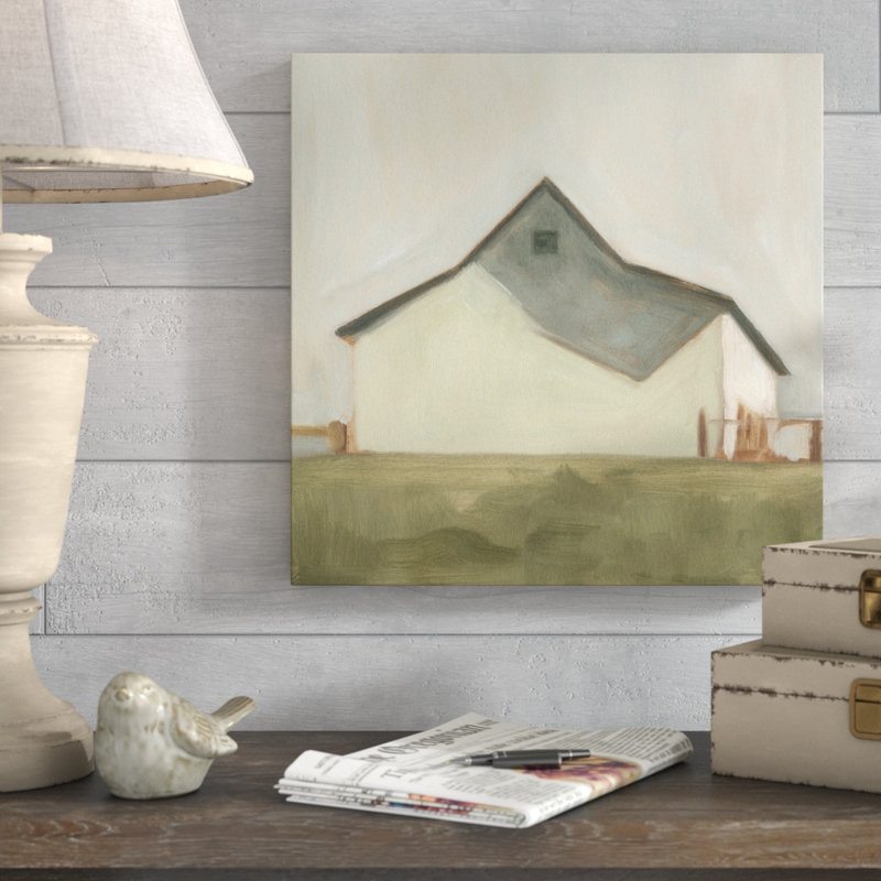 " Serene Barn V " Painting Print, 12" H x 12" W x 1.5" D