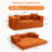 Boneless 5-in-1 Convertiable Sofa Bed, 76.4" Wide Boneless Couch with Removable L-Shaped Armrests, King Size Floor Sleeper for Small Space Apartment, Living Room and Bedroom-2094519102