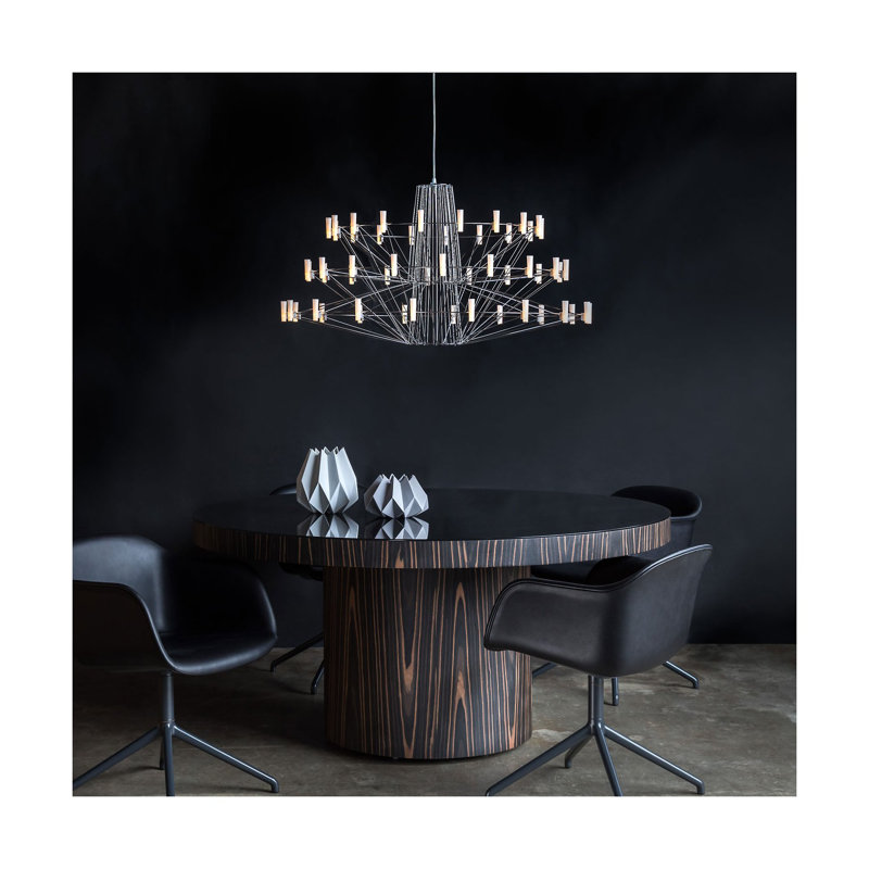 Coppélia LED Chandelier, Small, Black