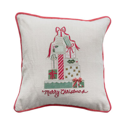 Coussin en coton Merry Christmas