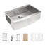 Évier 30 po - Acier inoxydable de calibre 18, surface hygiénique pour poste de travail de cuisine 21 po x 9 po, bruit réduit avec coussin