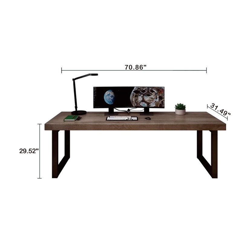 Bureaux rectangulaires, H 29,52 po x l 70,86 po x P 31,49 po