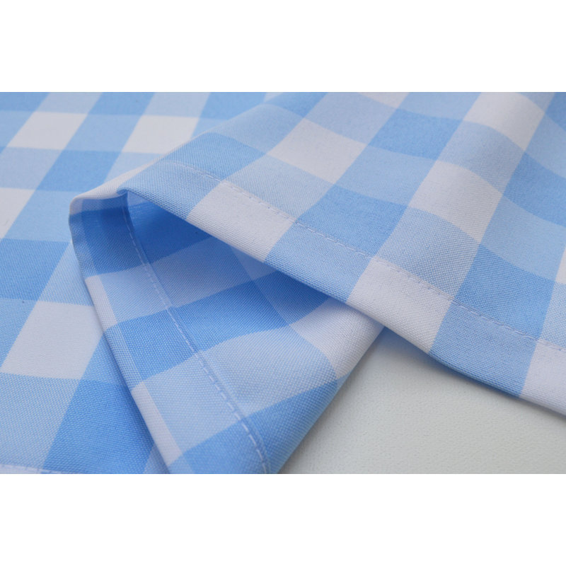 Cantonnière sur mesure 56 po Rashara, Bleu / blanc, L 56 po x L 16 po