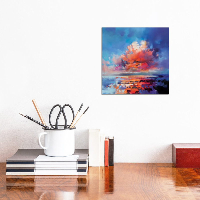 «Cluster Cloud» par Scott Naismith - impression d'art graphique, Pas de tapis, Toile tendue, H 12 po x l 12 po x P 1,5 po