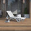 Chaise longue inclinable simple 74 po Justice