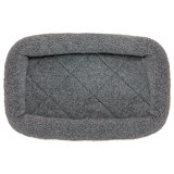 Faux Lambswool Crate Bolster Pet Bed