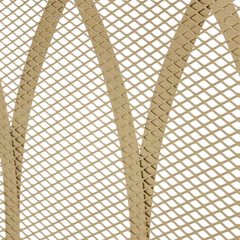 Pare-étincelles moderne en fer avec lentille superposée, finition dorée, pare-étincelles à panneau simple, l 39,75 po