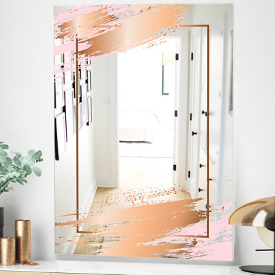 Minimal Modern Glam Frameless Accent Mirror