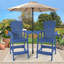 Chaises Adirondack d'extérieur hautes avec plateau de connexion-1063293685