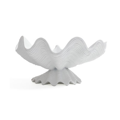 Champagne Reef Resin Decorative Shell Bowl