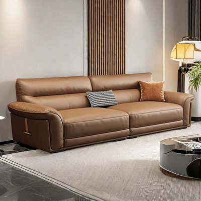 Modern simple light luxury straight row sofa