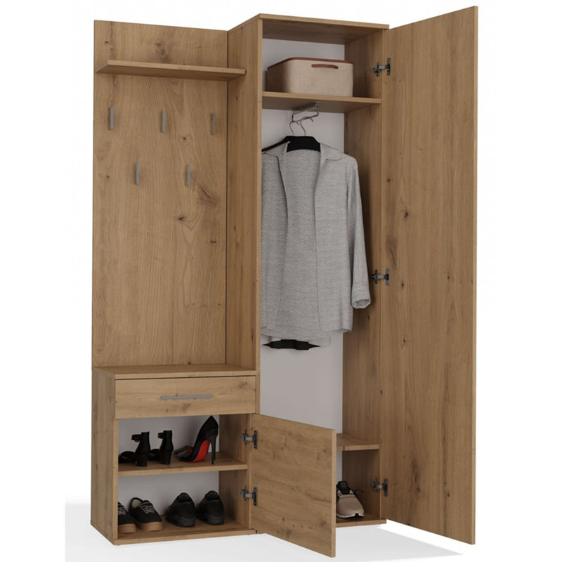 Hall Tree 100cm Wide, Brown