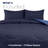 Martex Solid Color Reversible Comforter and Sham Bedding Set Super Soft Brushed Fabric-18040446-18040442