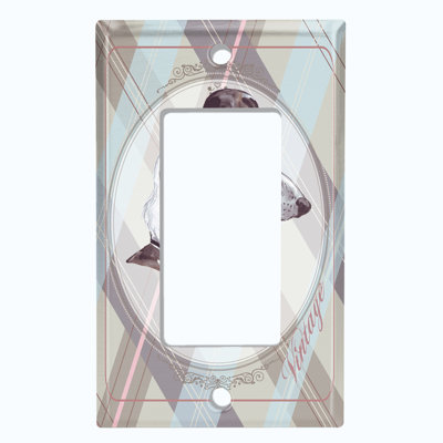 Patterned 1 - Gang Rocker Standard Wall Plate