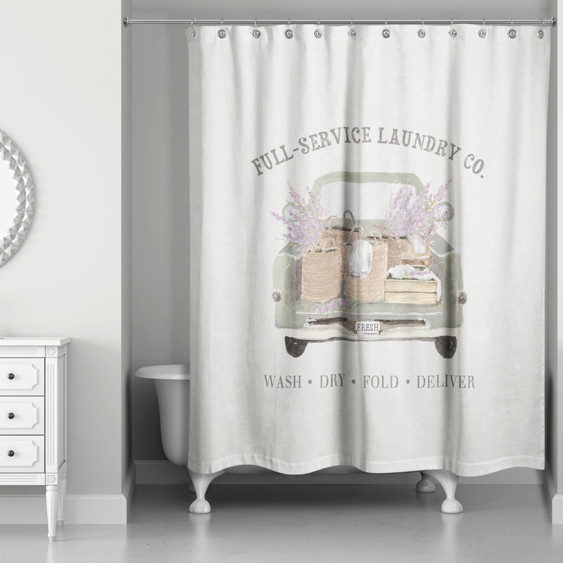 Rideau de douche rond Laundry Truck Service