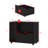 31.5'' W Mobile File Cabinet Under Table Game Cabinet With Hook
