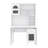 Retro Vanity Desk with Illuminated Mirror, Storage Drawers, Shelf and Color Modes-1973366204