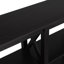 Console, table d'entrée, table de vestibule avec espaces de rangement ouverts à 3 niveaux et pieds en «X»-640890738