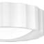 Diaja 2-Light Textured White Flush Mount Light